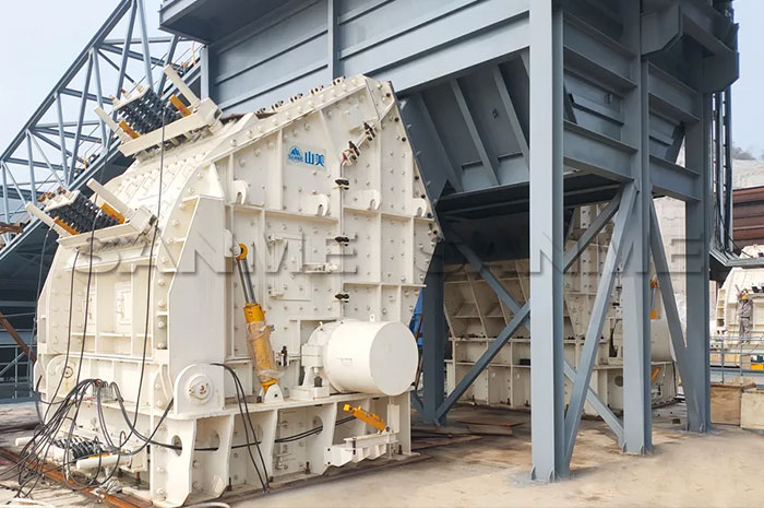 時(shí)產(chǎn)3600噸|山美大型反擊式破碎機(jī)服務(wù)于江西骨料項(xiàng)目